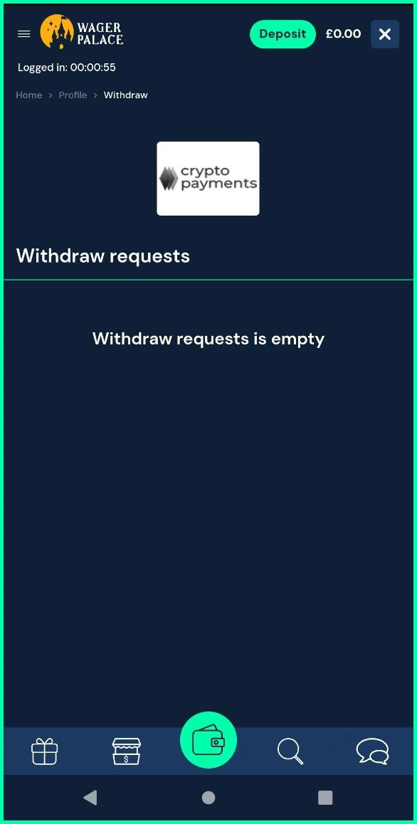 Detailed explanation of withdrawal options at WagerPalace Casino